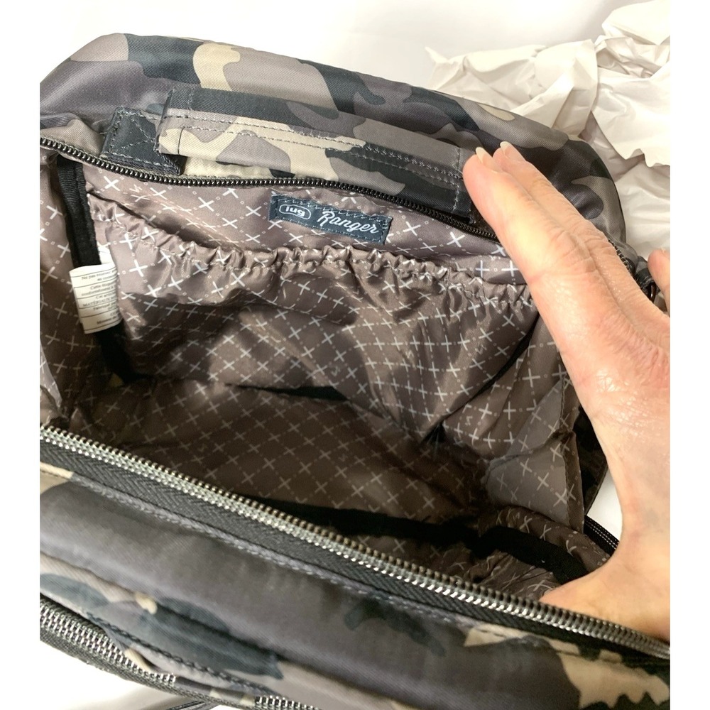 LUG Ranger Crossbody Bag Gray Camo Travel Organizer Pockets - Picture 7 of 12